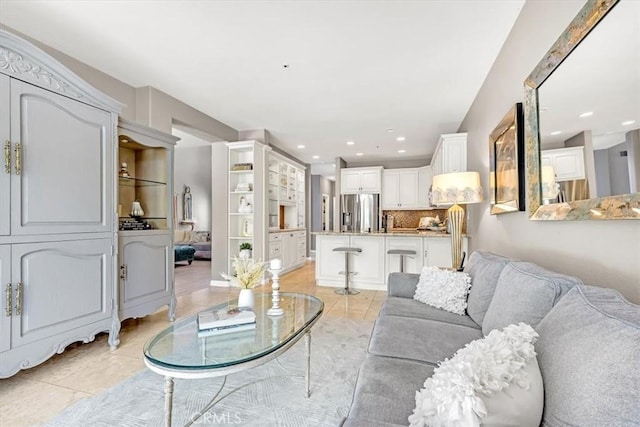 9 Gema, San Clemente, CA 92672 - living area with light tile patterned floors and recessed lighting