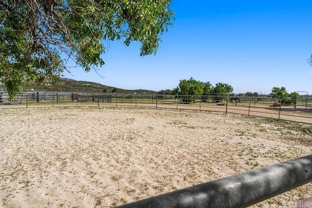2815 Miller Valley Rd, Pine Valley, CA 91962 - view of yard with an outdoor riding arena and a view of countryside
