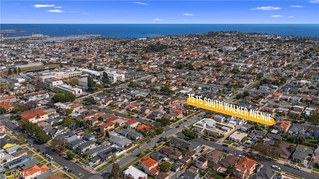 1515 S Walker Ave, San Pedro, CA 90731 - drone / aerial view with a water view
