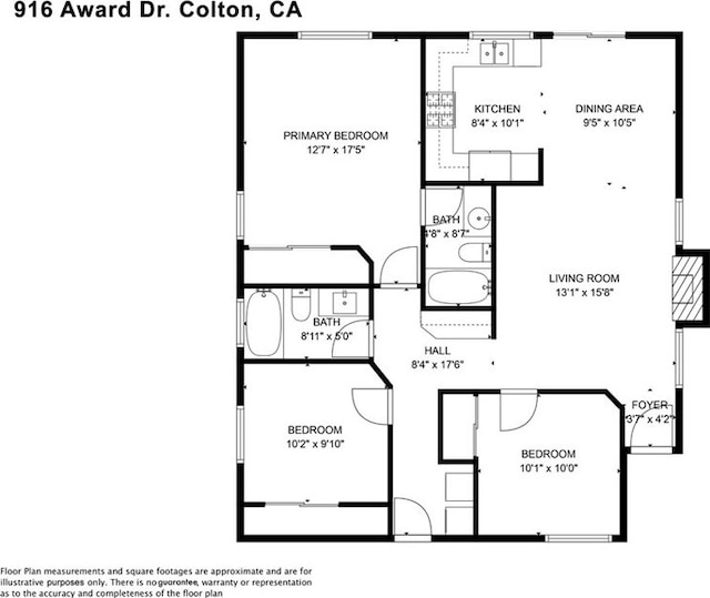 916 Award Dr, Colton, CA 92324 - view of home floor plan