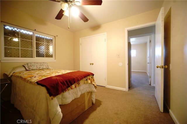 73203 Sun Valley Dr Unit 29, Palms, CA 92277 - bedroom with carpet flooring and a ceiling fan