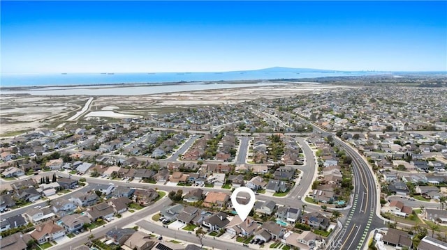 aerial view featuring a residential view