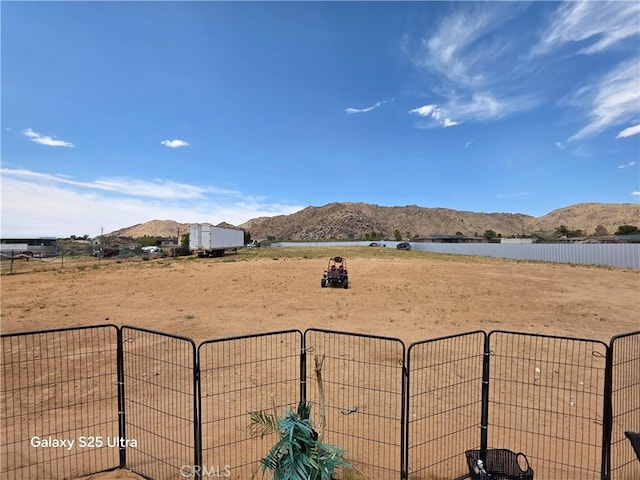 24236 Cahuilla Rd, Apple Valley, CA 92307 - view of yard with a water and mountain view
