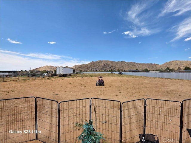 24236 Cahuilla Rd, Apple Valley, CA 92307 - view of yard with a water and mountain view