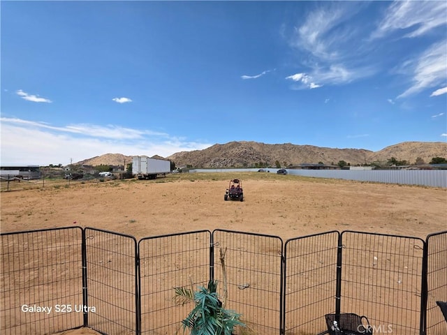 24236 Cahuilla Rd, Apple Valley, CA 92307 - view of yard featuring a water and mountain view