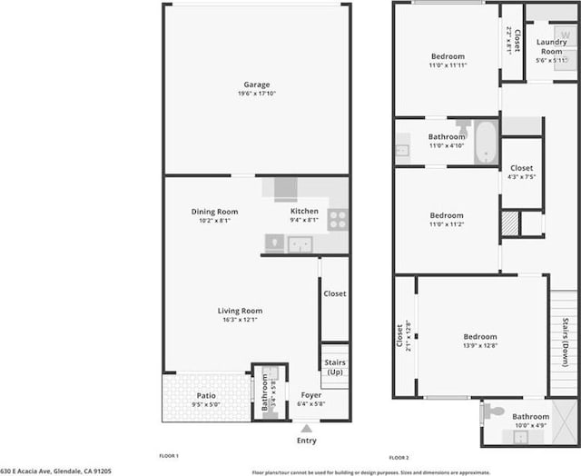 630 E Acacia Ave Unit 6, Glendale, CA 91205 - floor plan
