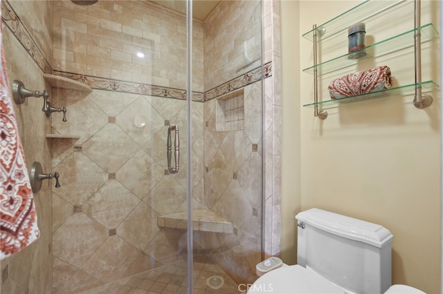 11 Northwind Ct Unit 41, Newport Beach, CA 92663 - bathroom featuring toilet and a stall shower