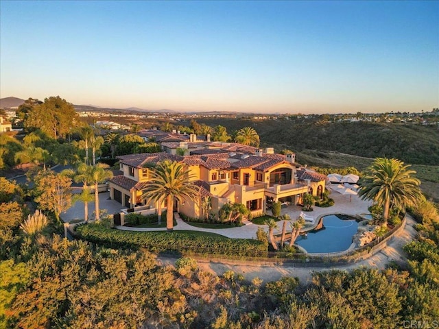 5015 Rancho Quinta Bnd, San Diego, CA 92130 - aerial view at dusk