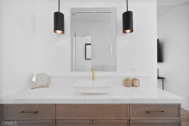 bathroom with vanity