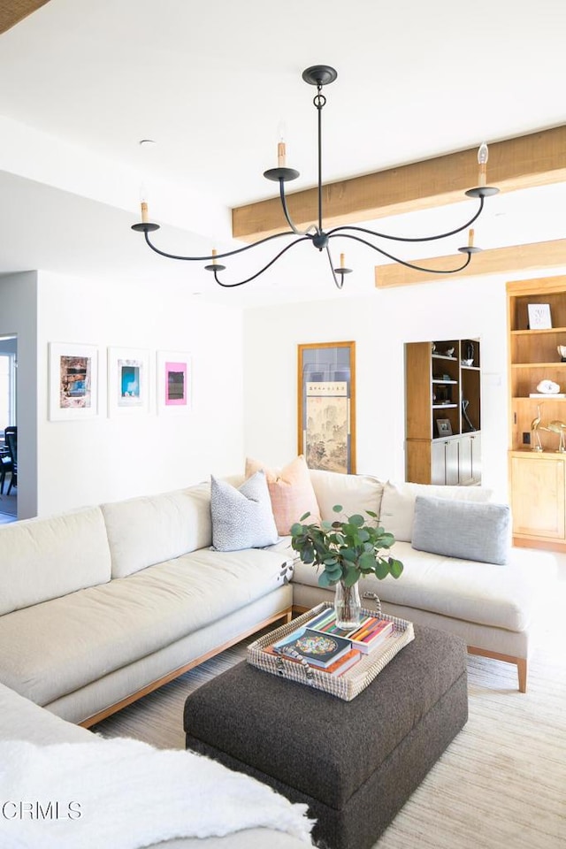 233 Hillside Rd, South Pasadena, CA 91030 - living room featuring a chandelier
