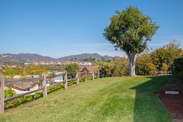 1143 Portola St, Vista, CA 92084 - view of grassy yard featuring a mountain view