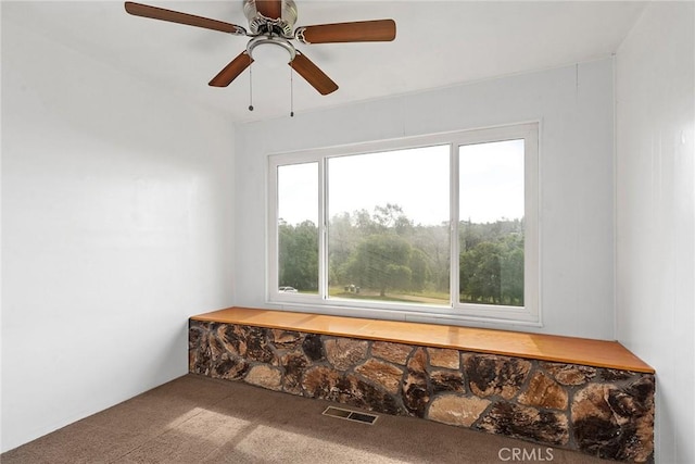 43 Zepher Way, Oroville, CA 95966 - carpeted empty room featuring a ceiling fan