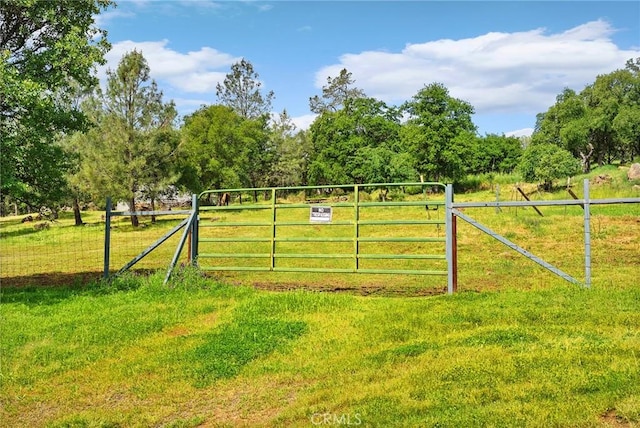 43 Zepher Way, Oroville, CA 95966 - gate featuring a view of rural / pastoral area