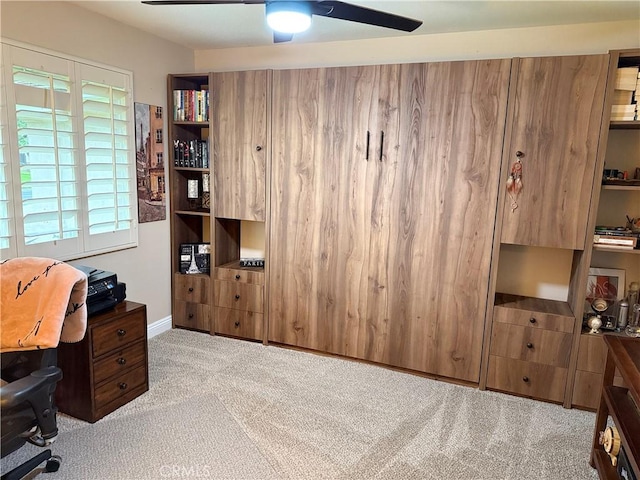 9033 Mandarin Ave, Rancho Cucamonga, CA 91701 - home office with carpet and ceiling fan