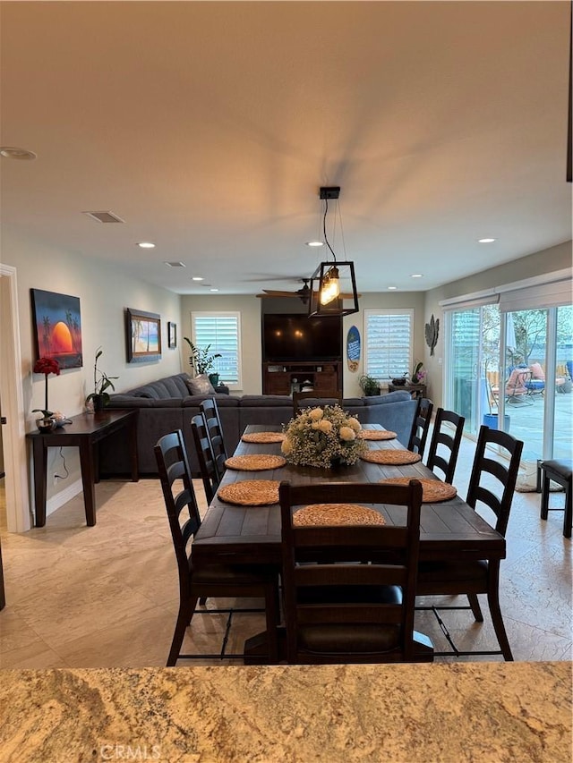 9033 Mandarin Ave, Rancho Cucamonga, CA 91701 - dining area featuring recessed lighting