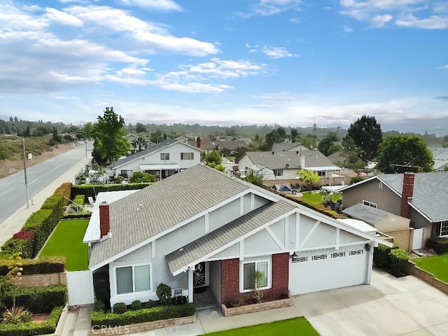 bird's eye view featuring a residential view