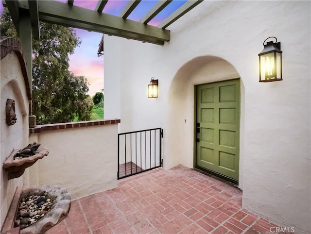 4300 Via Alondra, Palos Verdes Estates, CA 90274 - property entrance with stucco siding
