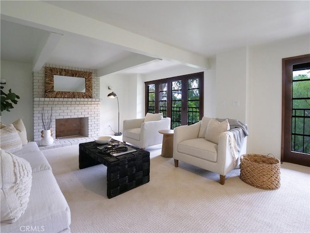 4300 Via Alondra, Palos Verdes Estates, CA 90274 - carpeted living room with a fireplace