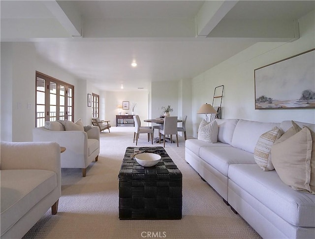 4300 Via Alondra, Palos Verdes Estates, CA 90274 - living area featuring light colored carpet and recessed lighting