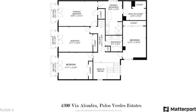 4300 Via Alondra, Palos Verdes Estates, CA 90274 - floor plan