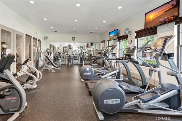 18 Corte Sevilla, San Clemente, CA 92673 - gym with recessed lighting