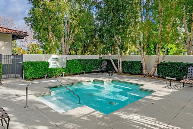 18 Corte Sevilla, San Clemente, CA 92673 - view of pool with fence and a patio area