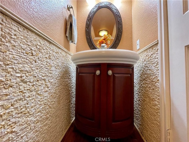 room details with a textured wall