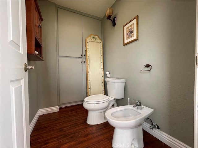 21062 Quail Run Dr, Diamond Bar, CA 91789 - bathroom with a bidet and wood finished floors