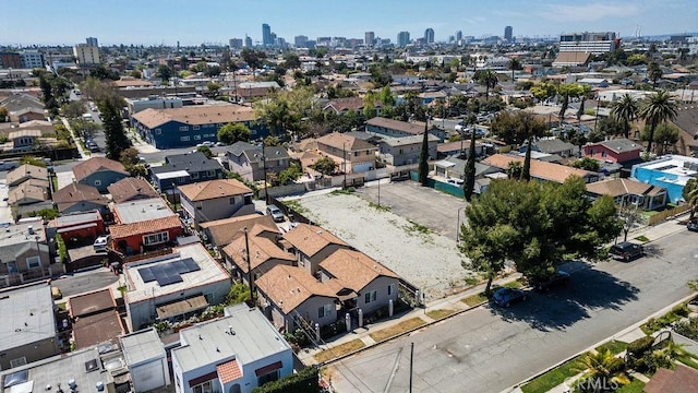 birds eye view of property featuring a view of city