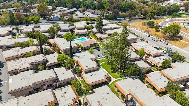 drone / aerial view featuring a residential view