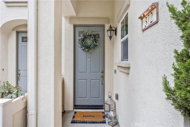 372 W Linden Dr, Orange, CA 92865 - view of exterior entry featuring stucco siding