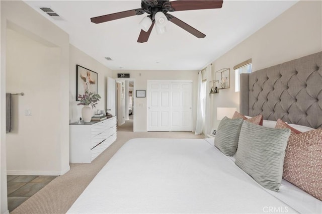 372 W Linden Dr, Orange, CA 92865 - bedroom featuring baseboards, carpet flooring, and a ceiling fan