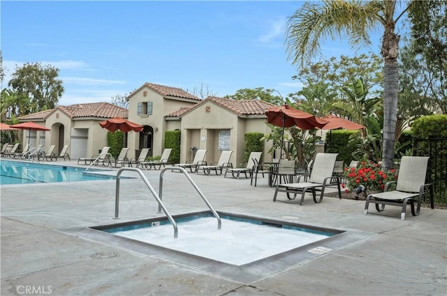 372 W Linden Dr, Orange, CA 92865 - community pool featuring a patio
