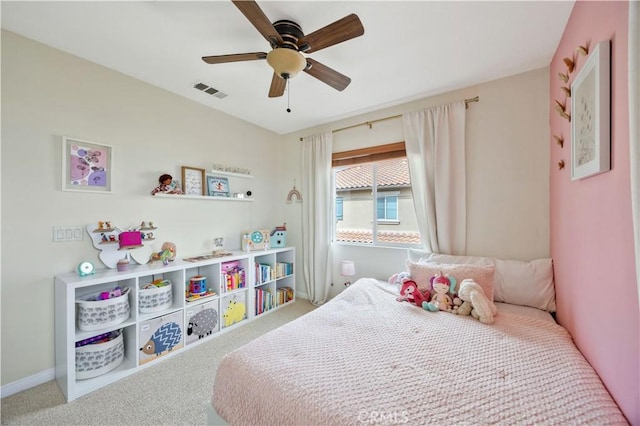 372 W Linden Dr, Orange, CA 92865 - bedroom with carpet floors, baseboards, and ceiling fan