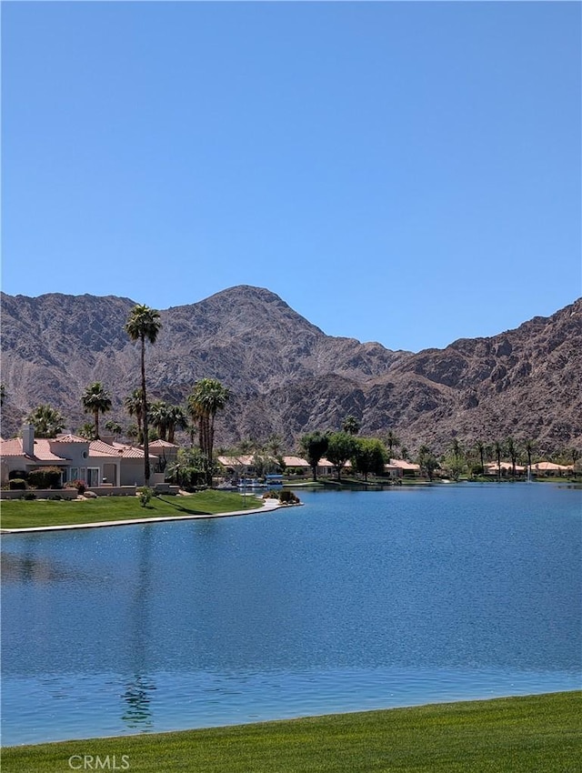 48143 Calle Seranas Ln, Quinta, CA 92253 - water view featuring a mountain view