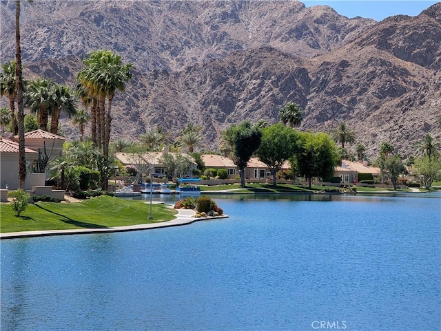 48143 Calle Seranas Ln, Quinta, CA 92253 - view of water feature featuring a mountain view