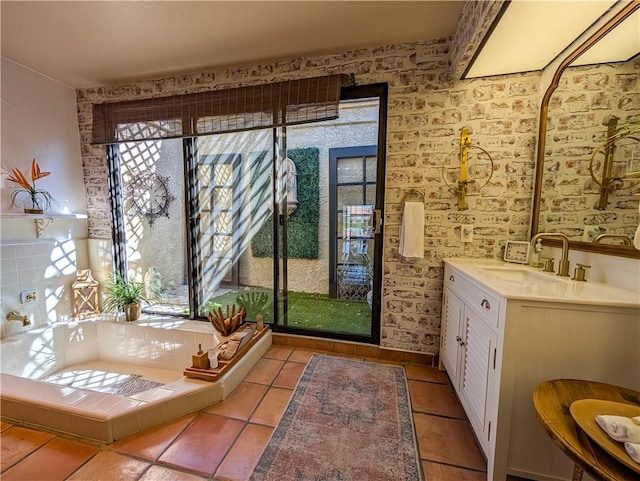 48143 Calle Seranas Ln, Quinta, CA 92253 - bathroom featuring tile patterned flooring and vanity