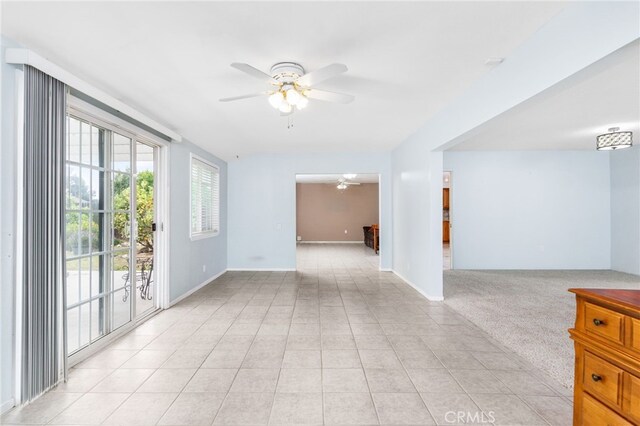 26481 Jamestown Dr, Menifee, CA 92586 - unfurnished room with a ceiling fan and light tile patterned floors