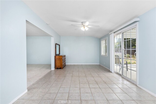 26481 Jamestown Dr, Menifee, CA 92586 - unfurnished room with ceiling fan and light tile patterned floors