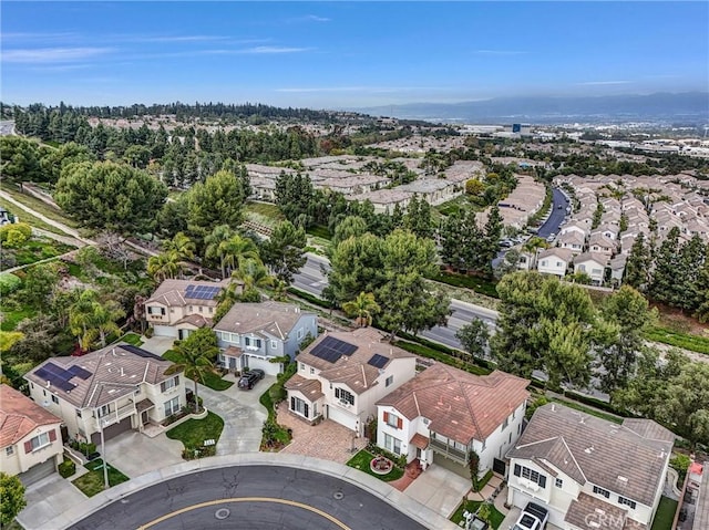 drone / aerial view featuring a residential view