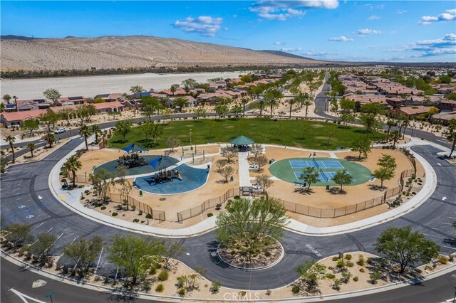 67410 Rio Vista Dr, Cathedral City, CA 92234 - aerial view of residential area with a mountainous background