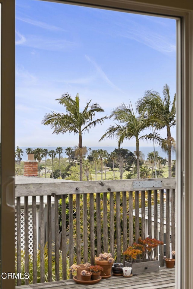 view of balcony