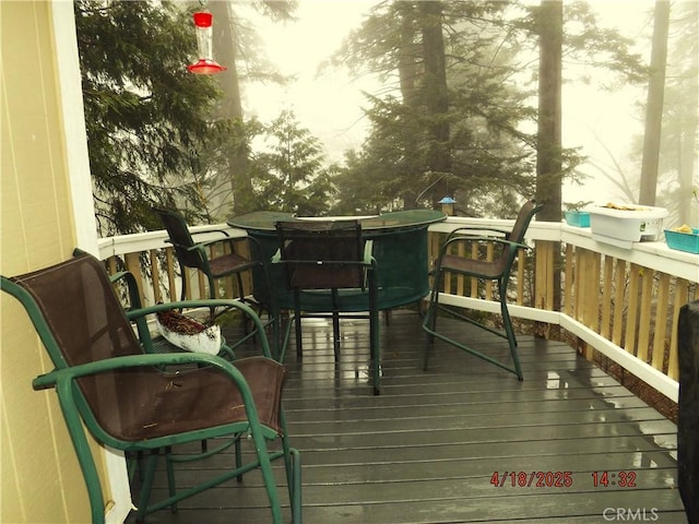 848 Oakmont, Lake Arrowhead, CA 92352 - view of wooden terrace