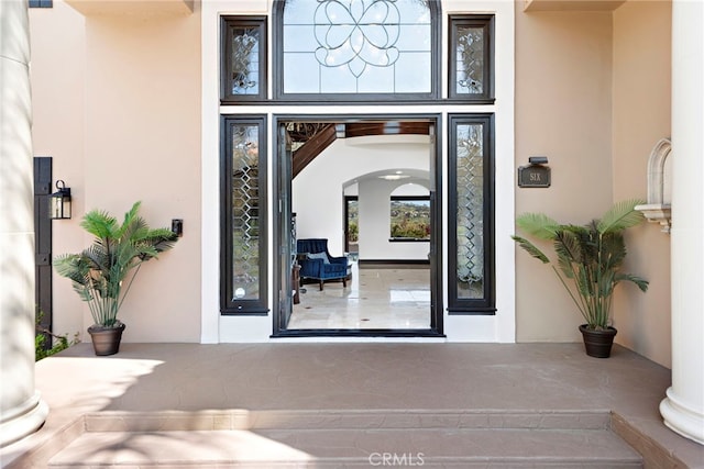 6 Riverstone, Laguna Niguel, CA 92677 - view of exterior entry featuring stucco siding
