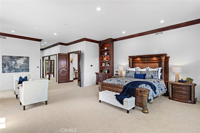 6 Riverstone, Laguna Niguel, CA 92677 - bedroom with visible vents, recessed lighting, and carpet flooring