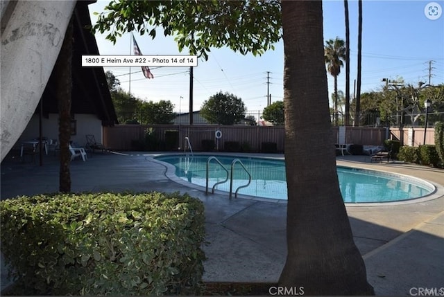 1800 E Heim Ave Unit 22, Orange, CA 92865 - pool featuring a patio and fence