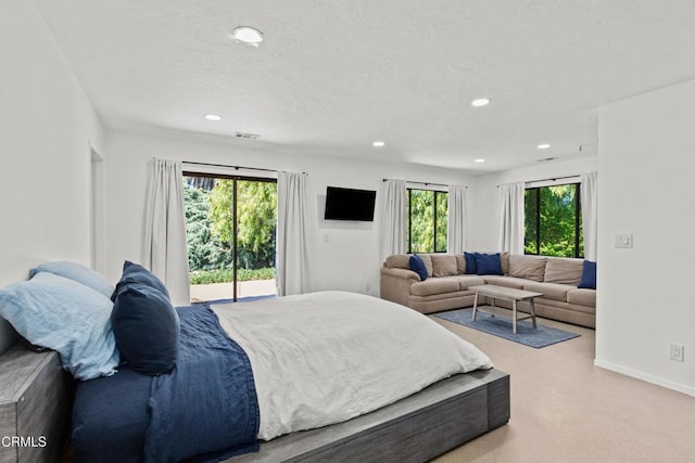 1270 Dove Meadow Rd, Solvang, CA 93463 - bedroom featuring access to exterior and recessed lighting