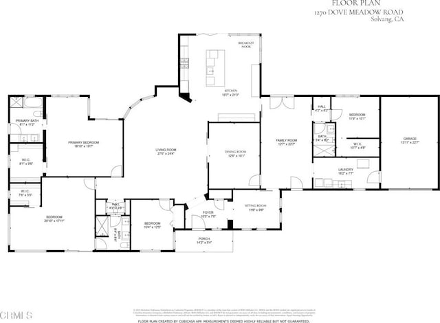 1270 Dove Meadow Rd, Solvang, CA 93463 - view of property floor plan