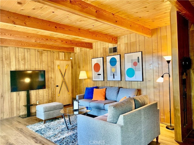 33010 Juniper Ln, Green Valley Lake, CA 92341 - living room with wood finished floors and wood walls