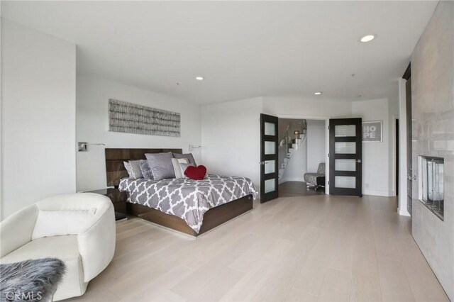 3 Via Pasa, San Clemente, CA 92673 - bedroom with recessed lighting and wood finished floors